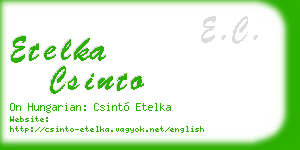 etelka csinto business card